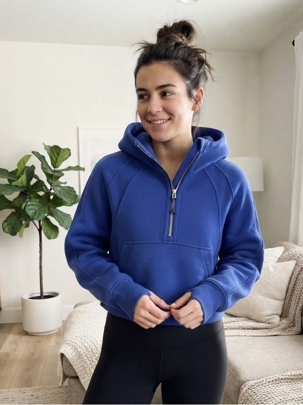 Lululemon Scuba Oversized Half-Zip Hoodie M/L
Psychic Blue Pullover Sweatshirt
